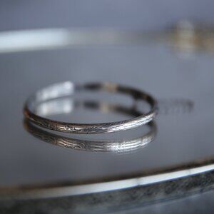 Vintage Taxco Mexico Sterling Bangle Bracelet